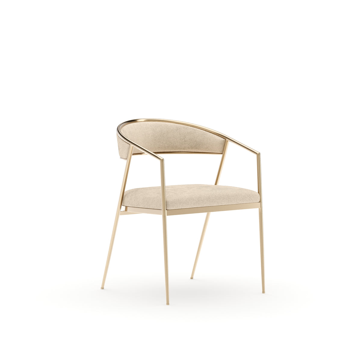 Ivory Chocolate Armchair | Caracole Dario