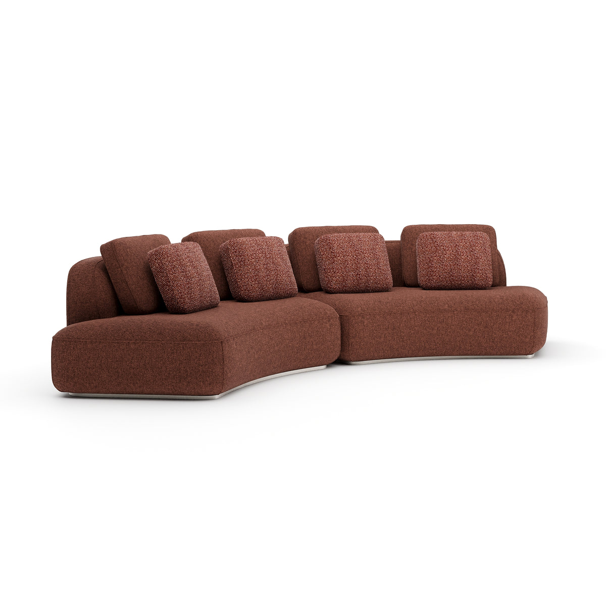 Saffron Two Piece Curved Sofa | Caracole Sasso