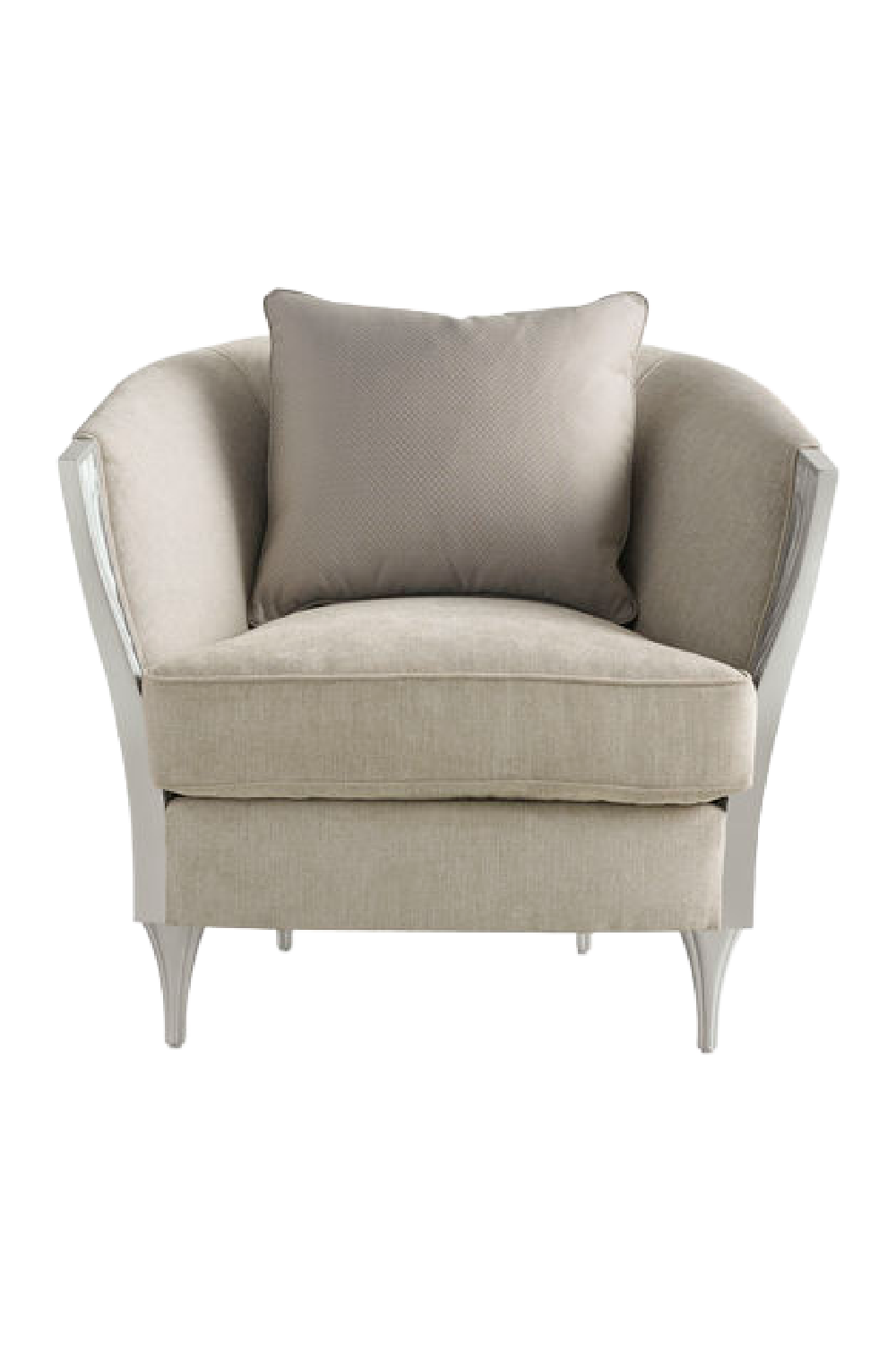 Carved Wood-Arm Lounge Chair | Caracole Cheryl | Caracole.eu.com