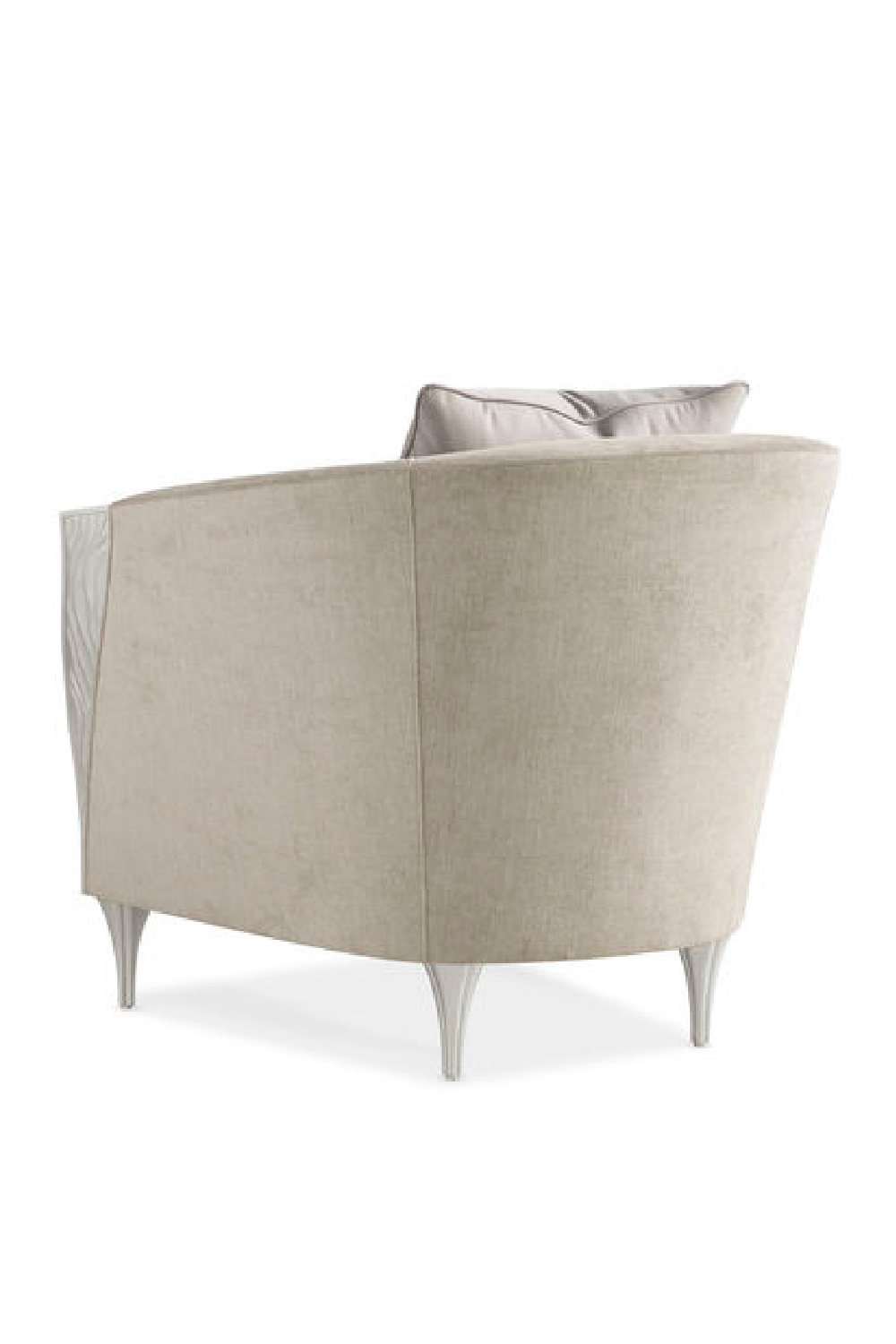 Carved Wood-Arm Lounge Chair | Caracole Cheryl | Caracole.eu.com