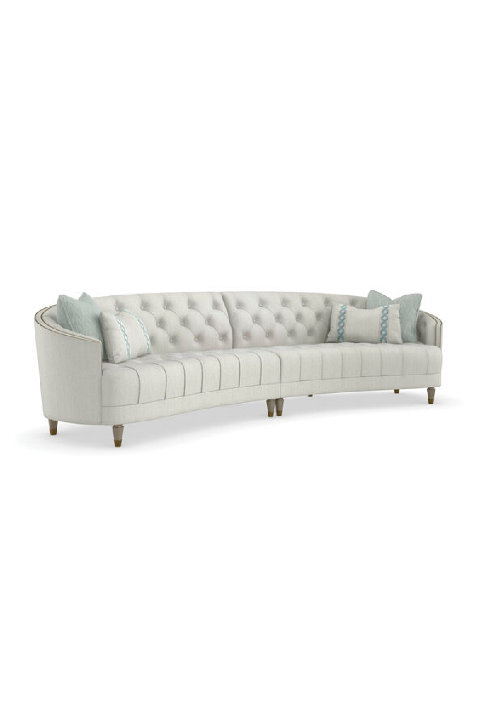 Nail-Trimmed Tufted Sofa | Caracole Laf | Caracole.eu.com