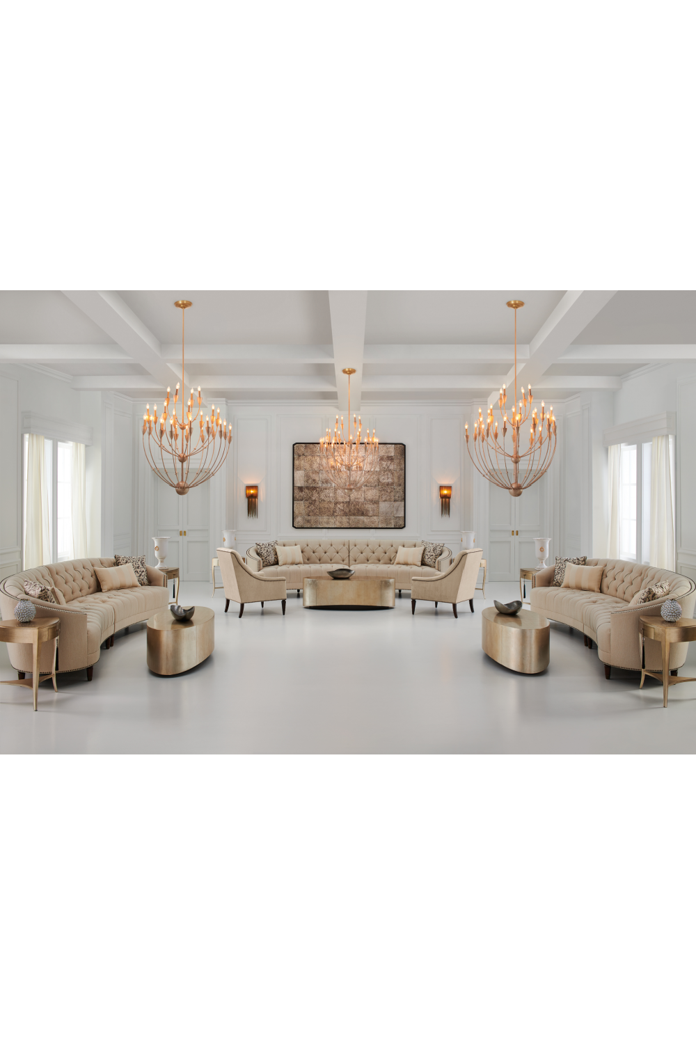 Nail-Trimmed Tufted Sofa | Caracole Laf | Caracole.eu.com