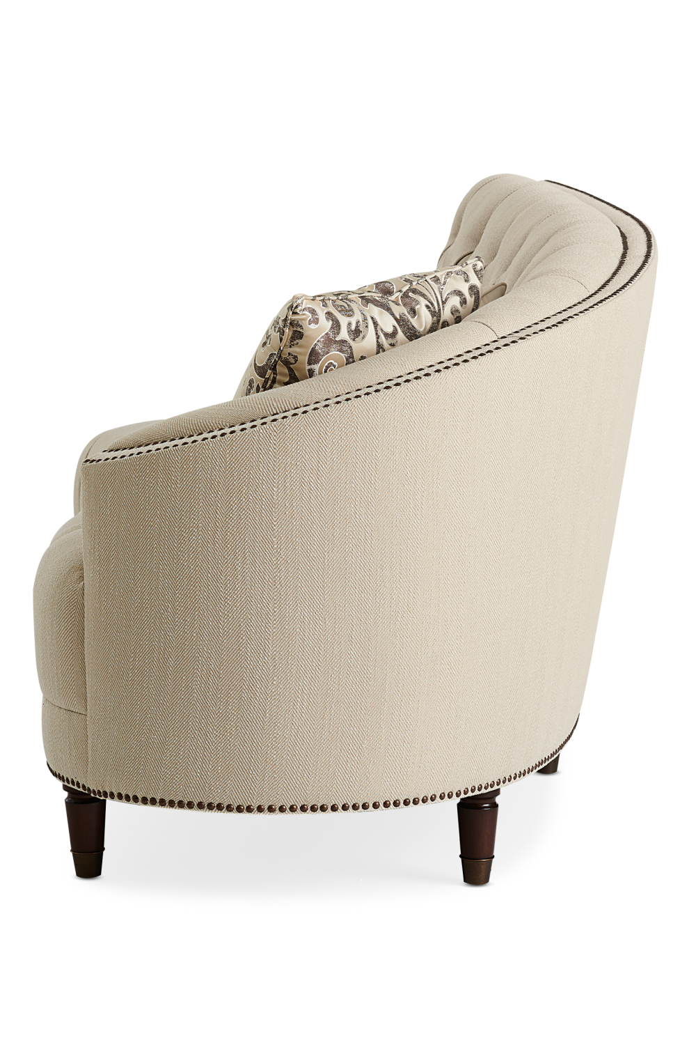 Nail-Trimmed Tufted Sofa | Caracole Laf | Caracole.eu.com