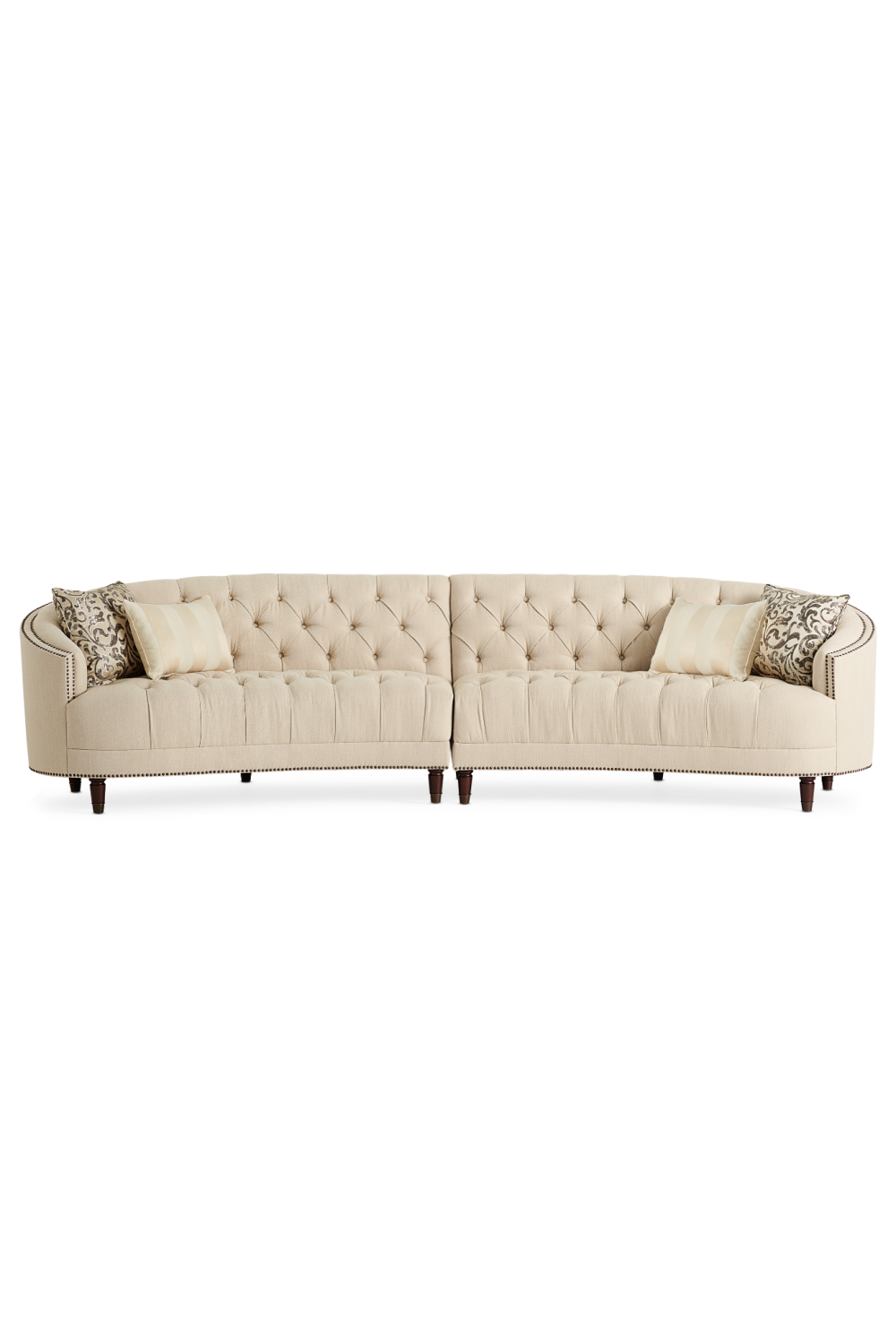 Nail-Trimmed Tufted Sofa | Caracole Laf | Caracole.eu.com