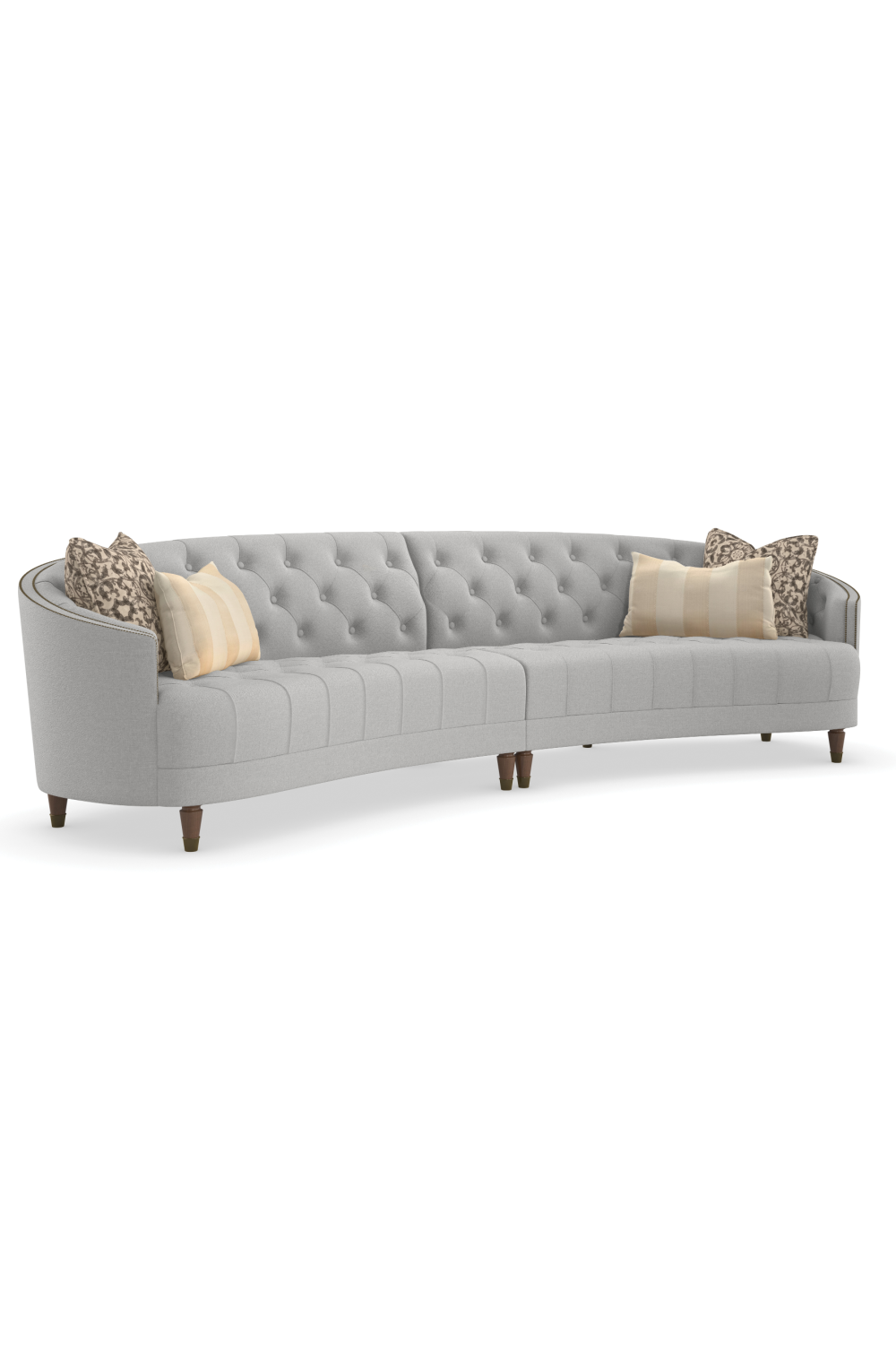 Nail-Trimmed Tufted Sofa | Caracole Laf | Caracole.eu.com