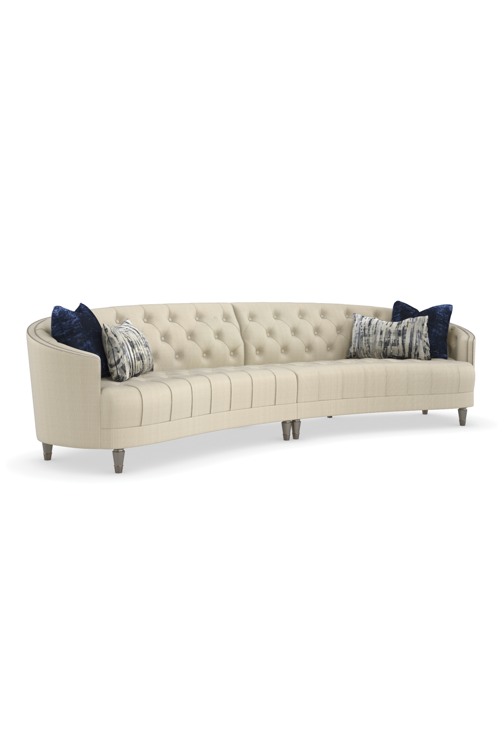 Nail-Trimmed Tufted Sofa | Caracole Laf | Caracole.eu.com