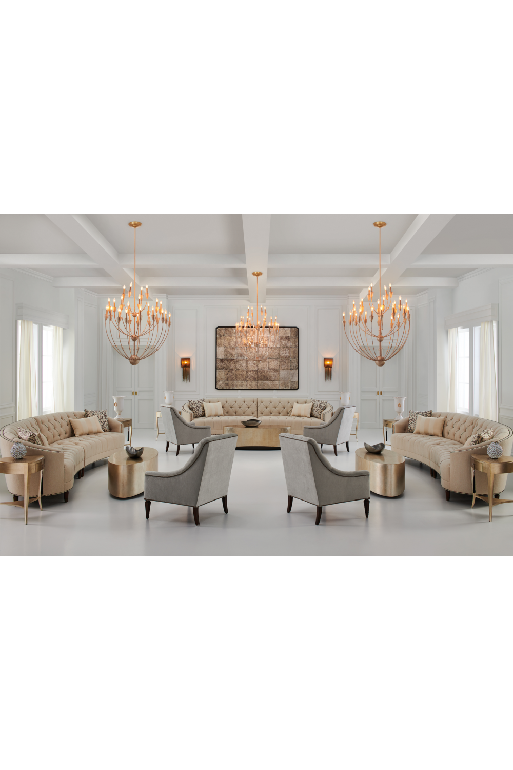 Nail-Trimmed Tufted Sofa | Caracole Raf | Caracole.eu.com