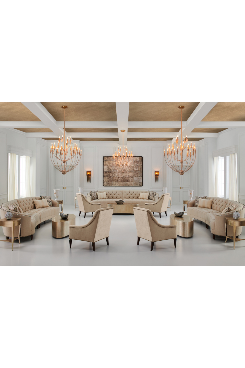 Nail-Trimmed Tufted Sofa | Caracole Raf | Caracole.eu.com