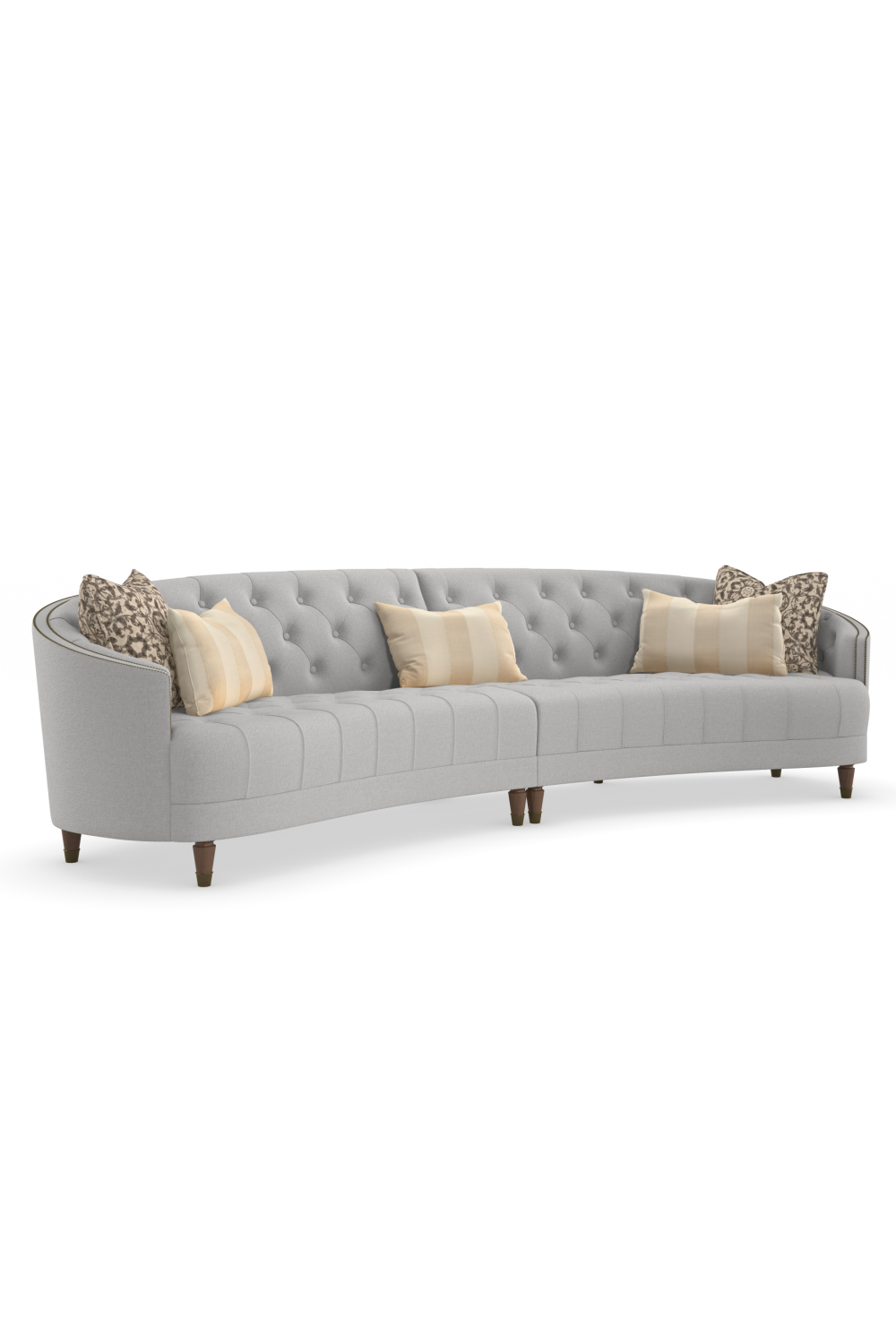 Nail-Trimmed Tufted Sofa | Caracole Raf | Caracole.eu.com