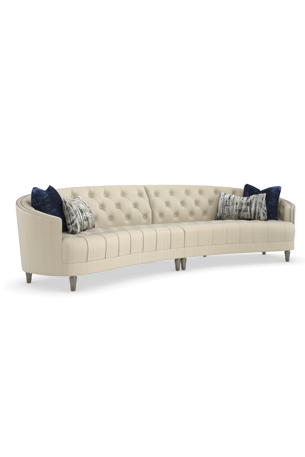 Nail-Trimmed Tufted Sofa | Caracole Raf | Caracole.eu.com