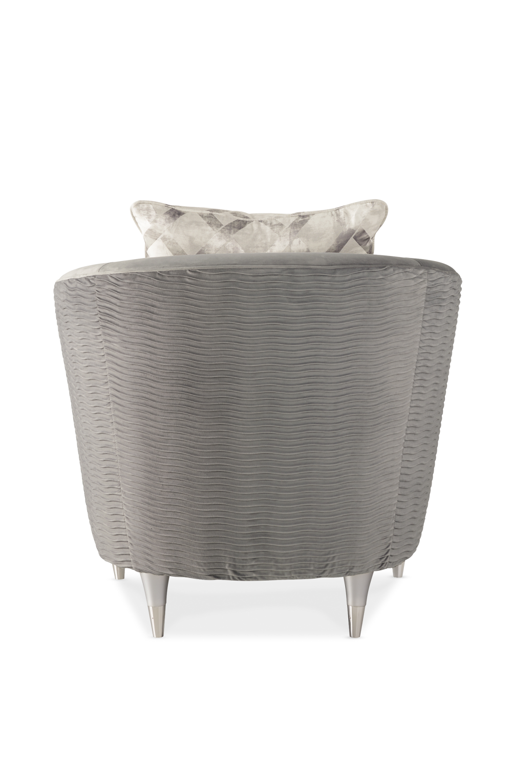 Gray Barrel Lounge Chair | Caracole Farrah | Caracole.eu.com