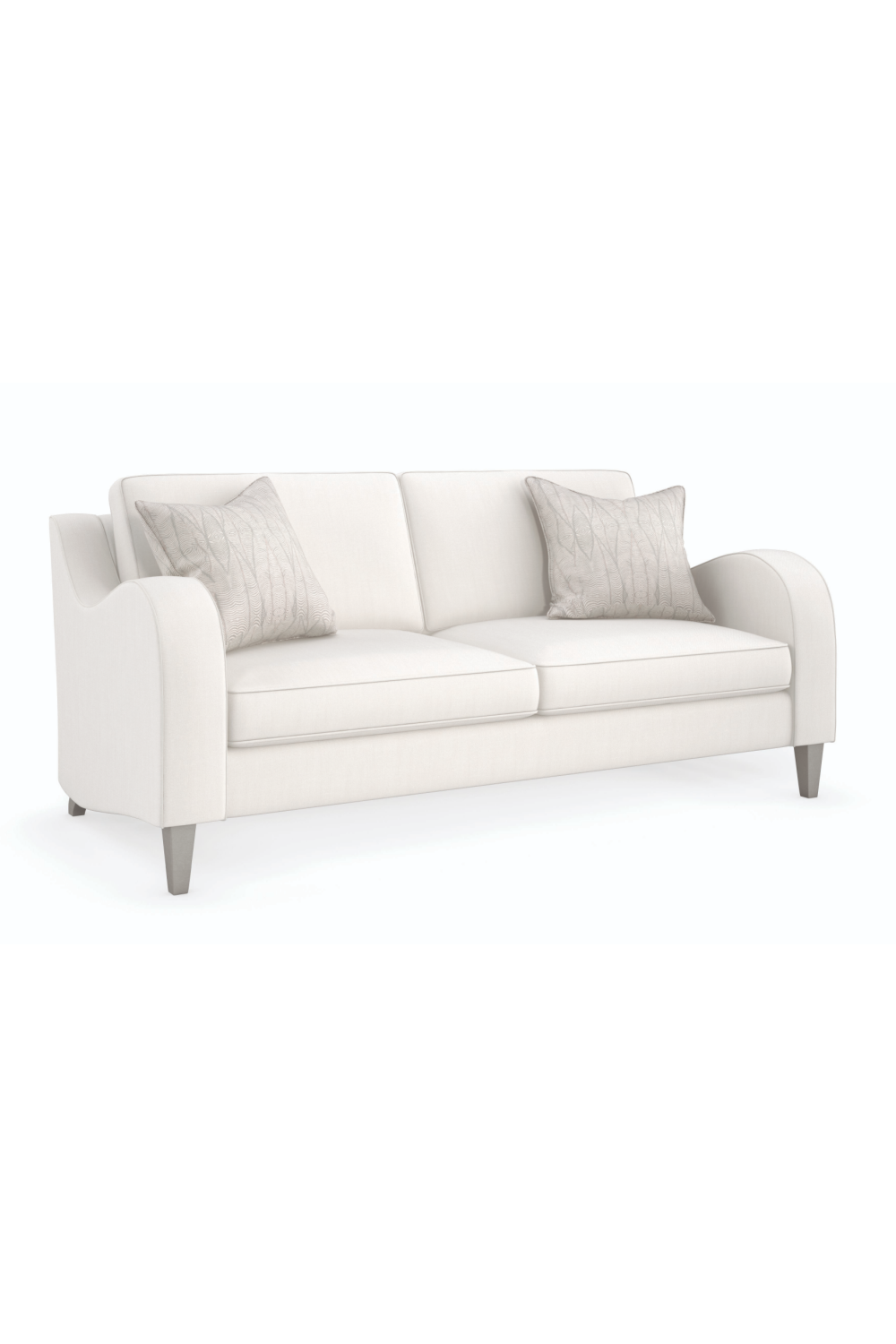 White Modern Classic Sofa | Caracole Victoria | Caracole.eu.com