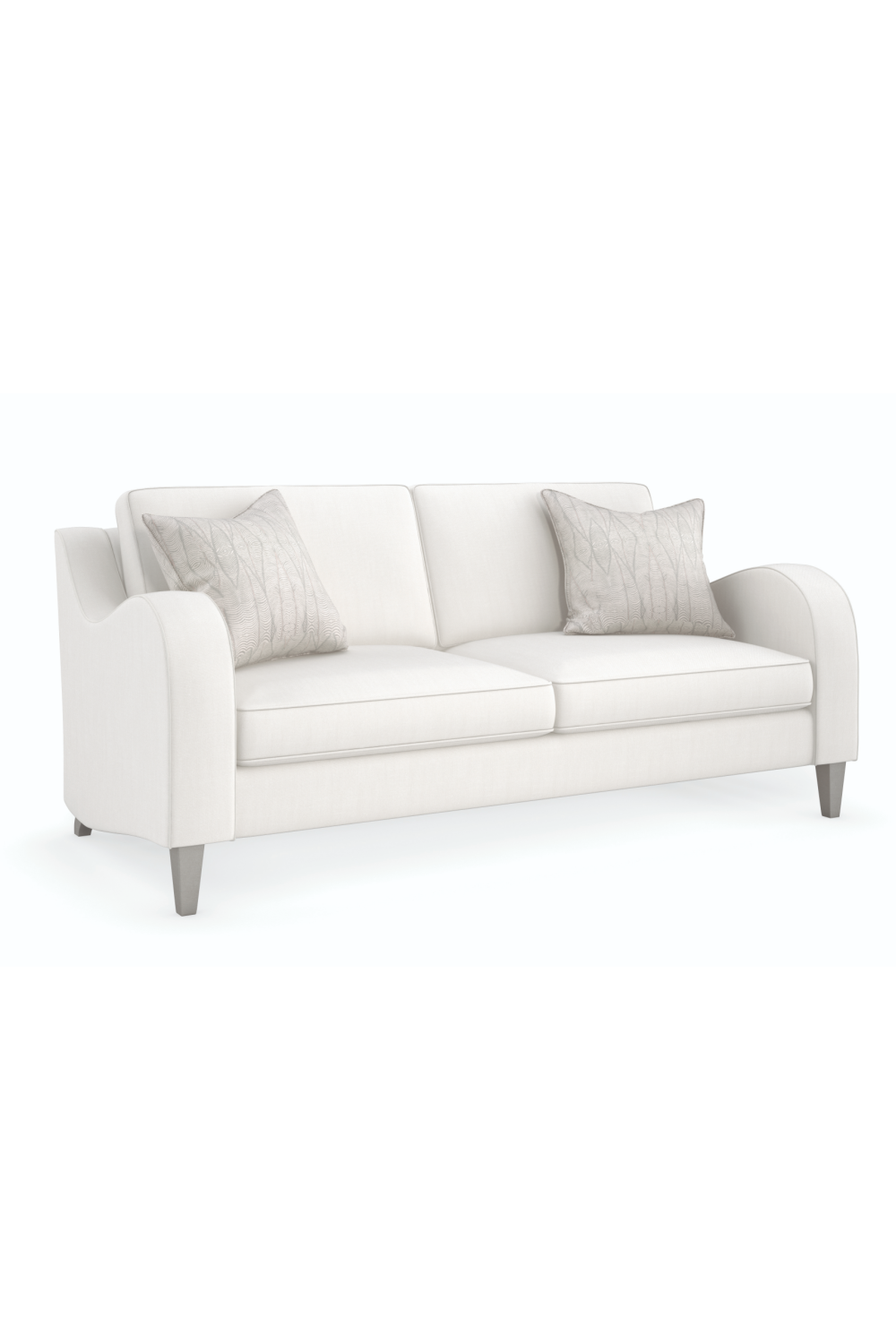 White Modern Classic Sofa | Caracole Victoria | Caracole.eu.com