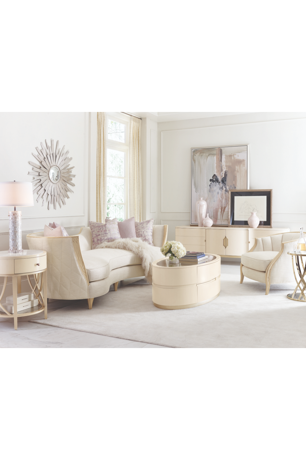 Glass Modern Round Table | Caracole Adela | Caracole.eu.com