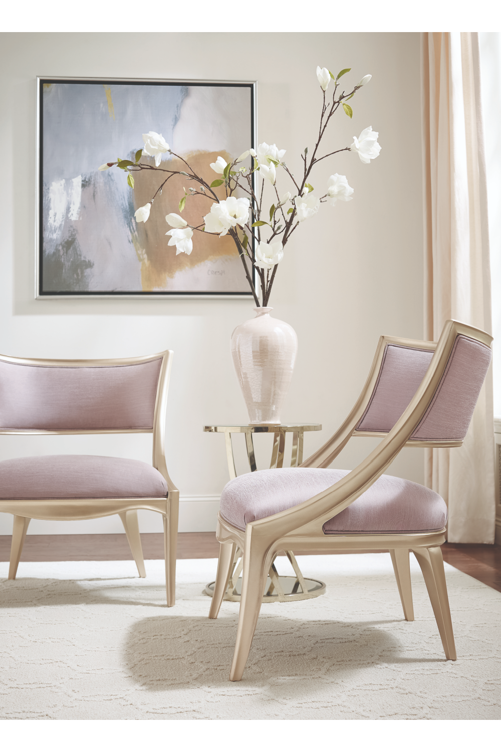 Glass Modern Round Table | Caracole Adela | Caracole.eu.com