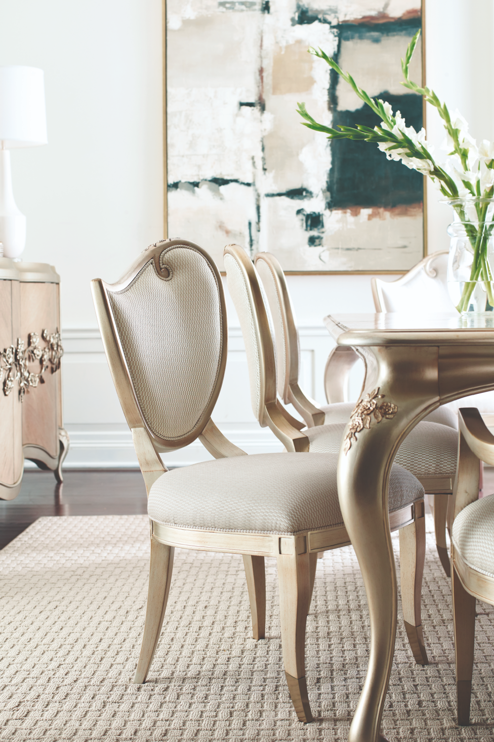 Silkscreened Extendable Dining Table | Caracole Rectangle | Caracole.eu.com