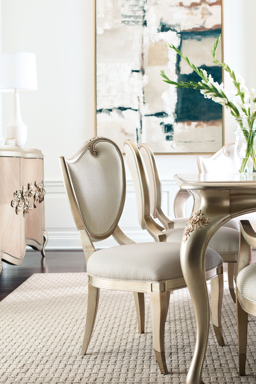 Silkscreened Extendable Dining Table | Caracole Rectangle | Caracole.eu.com