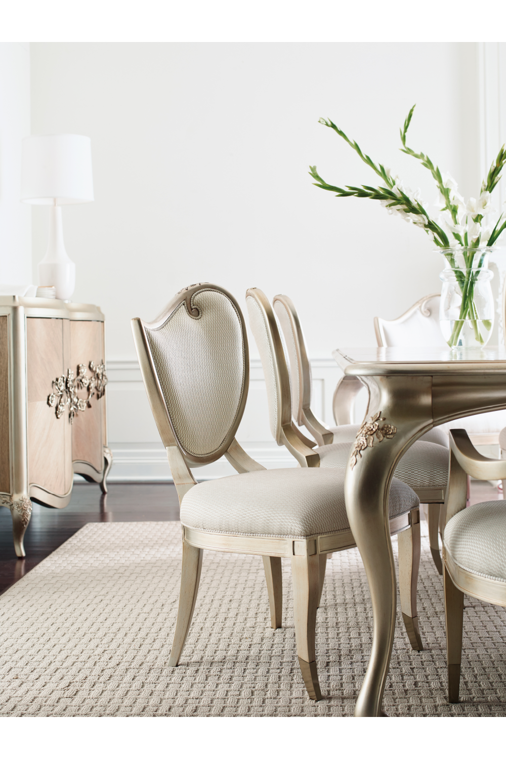 Carved Scroll Side Chair (2) | Caracole | Caracole.eu.com