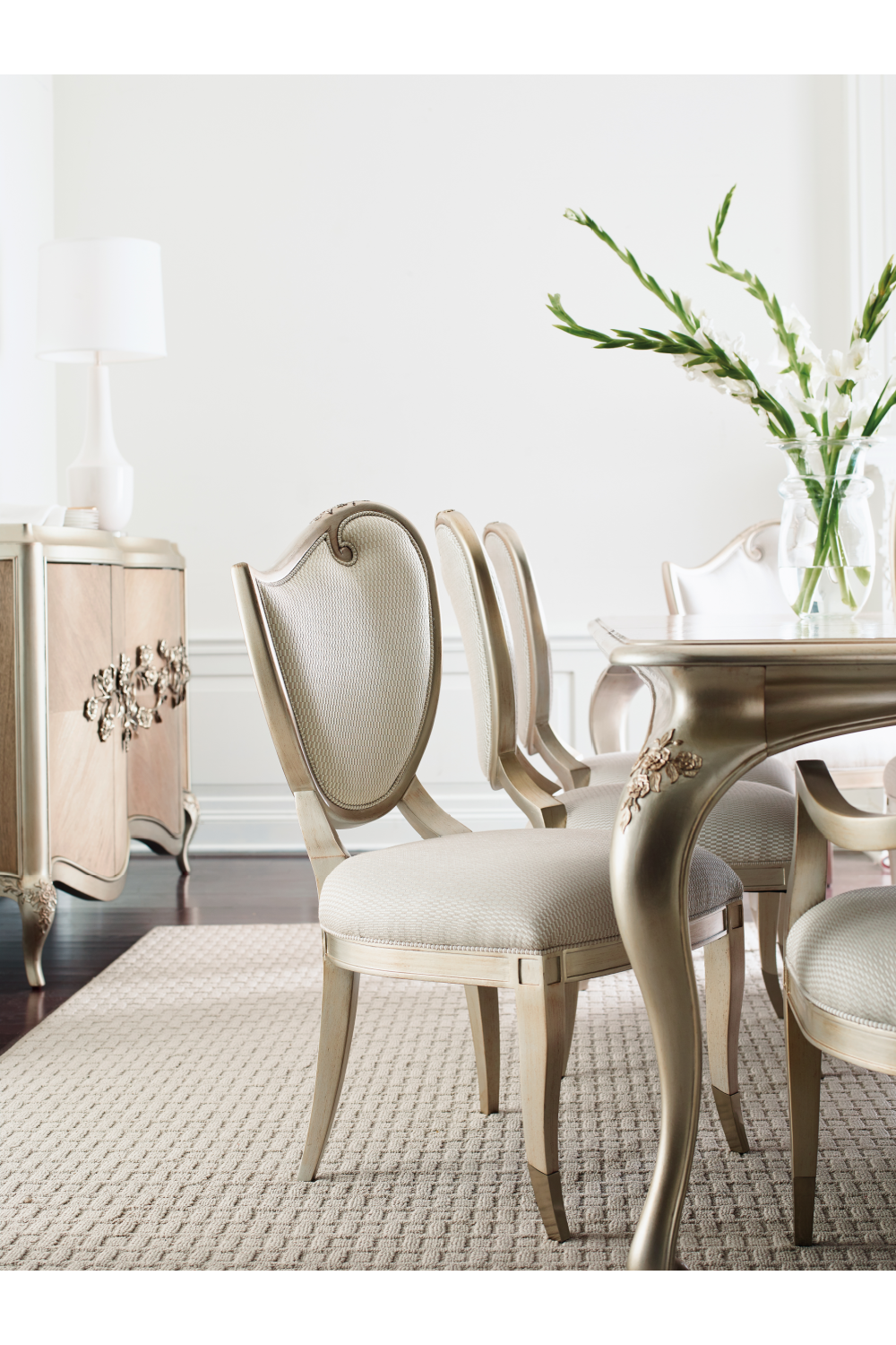 Carved Scroll Side Chair (2) | Caracole | Caracole.eu.com