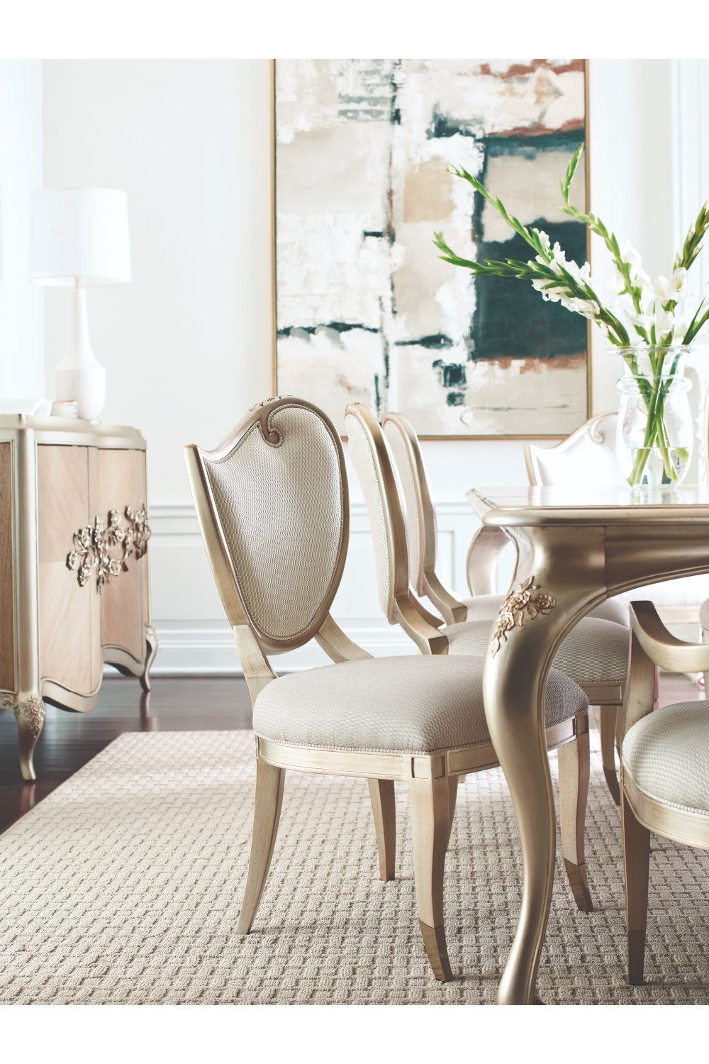 Carved Scroll Side Chair (2) | Caracole | Caracole.eu.com