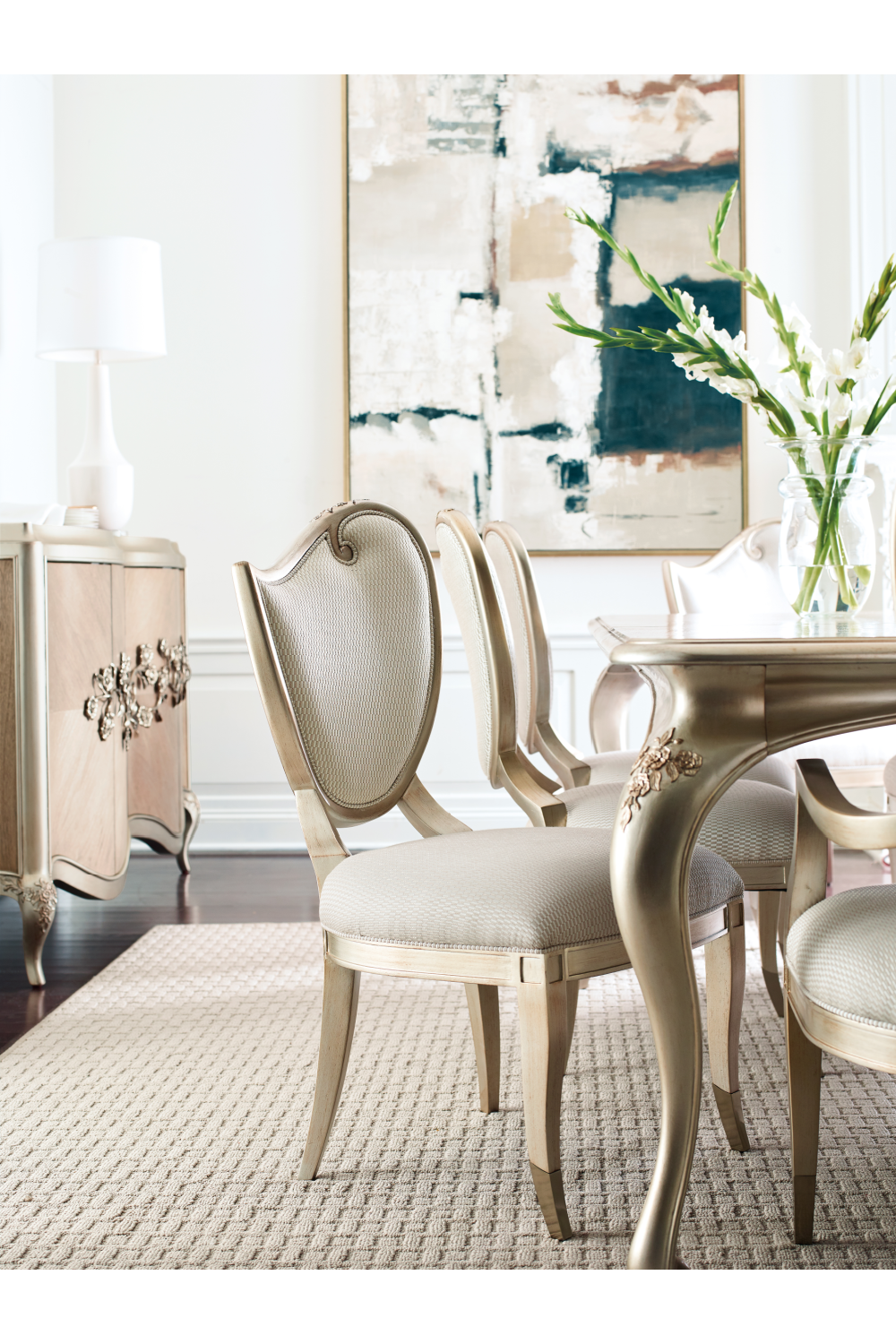 Carved Scroll Side Chair (2) | Caracole | Caracole.eu.com