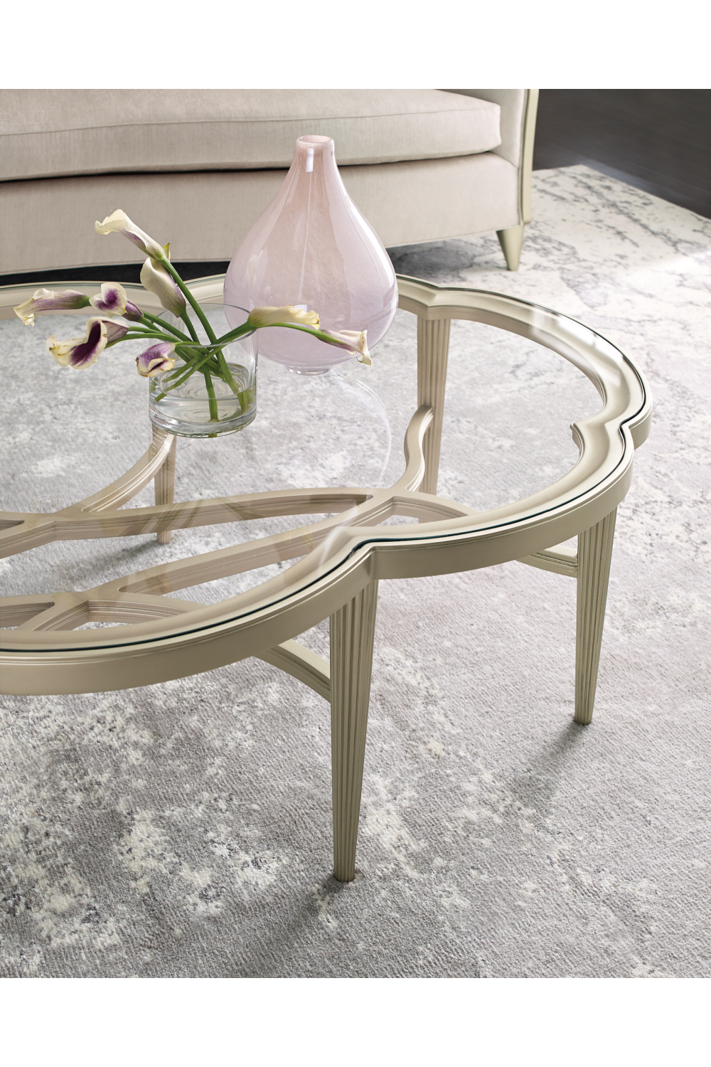 Glass Modern Coffee Table | Caracole Lillian | Caracole.eu.com