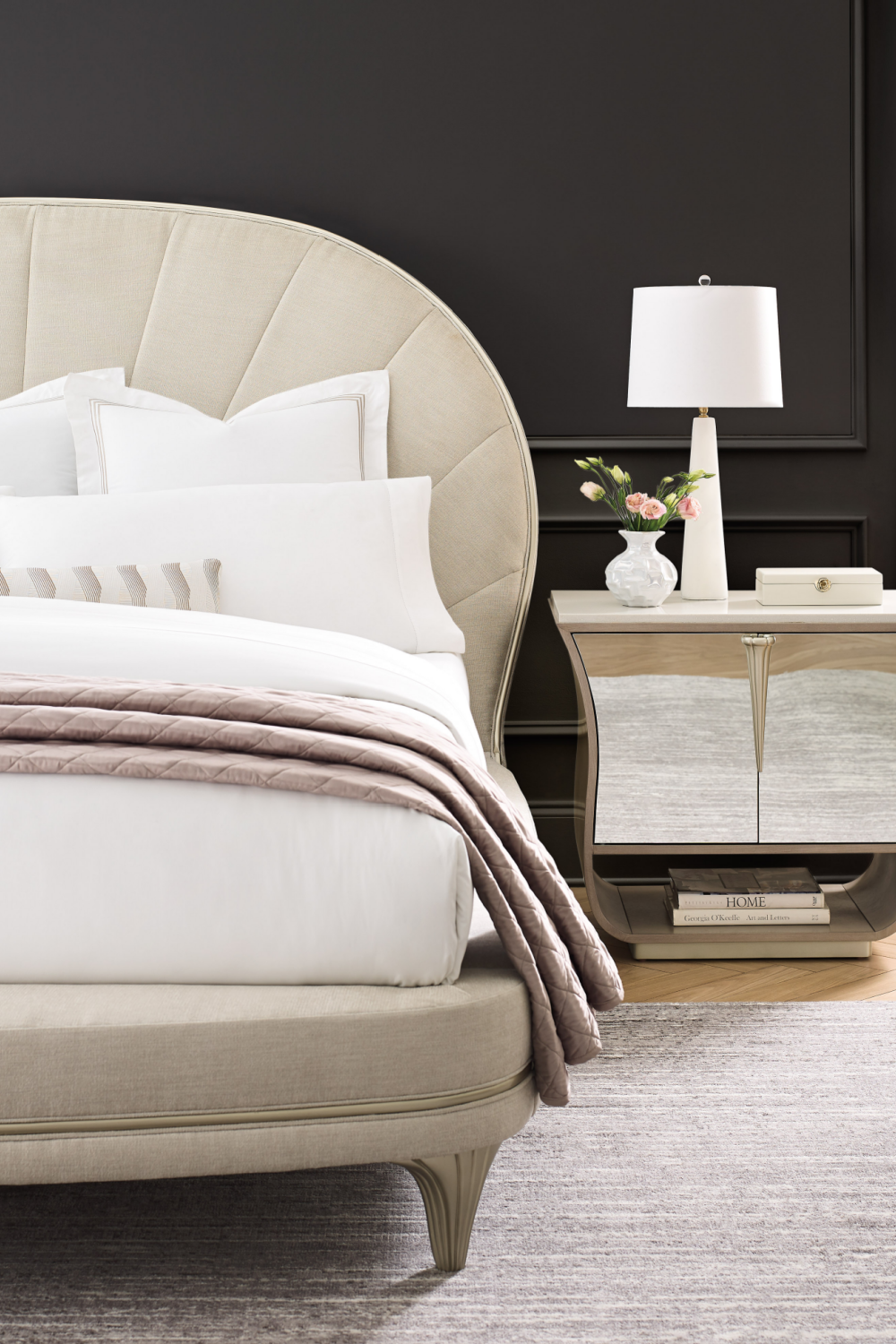 Tulip-Shaped Nightstand | Caracole Lillian | Oroa.com