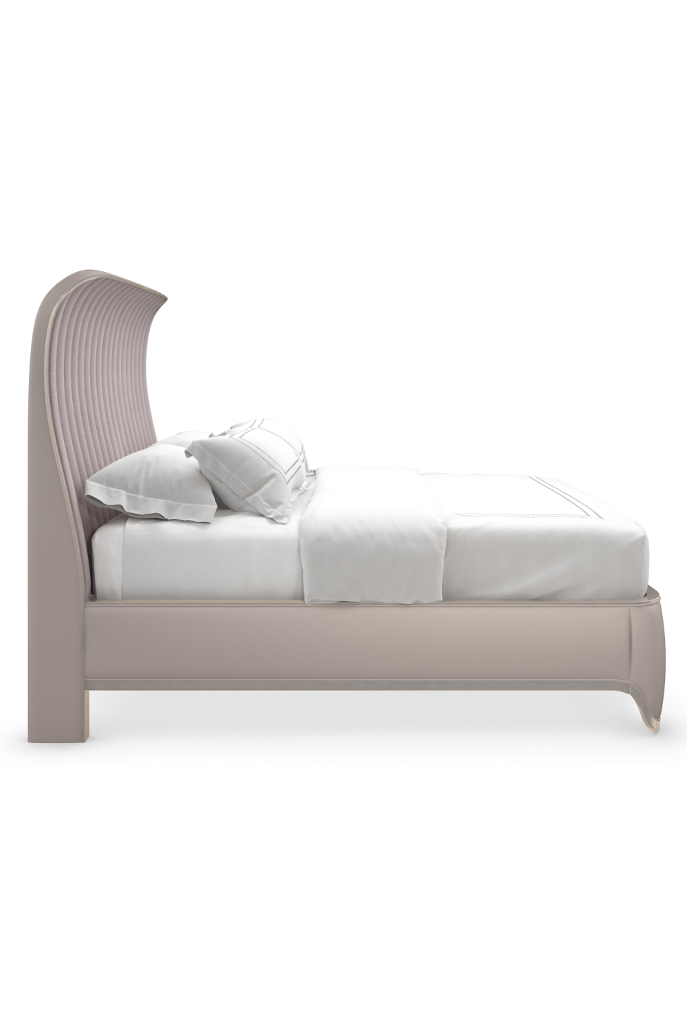 Tufted Chenille Curved Bed | Caracole The Oxford | Caracole.eu.com