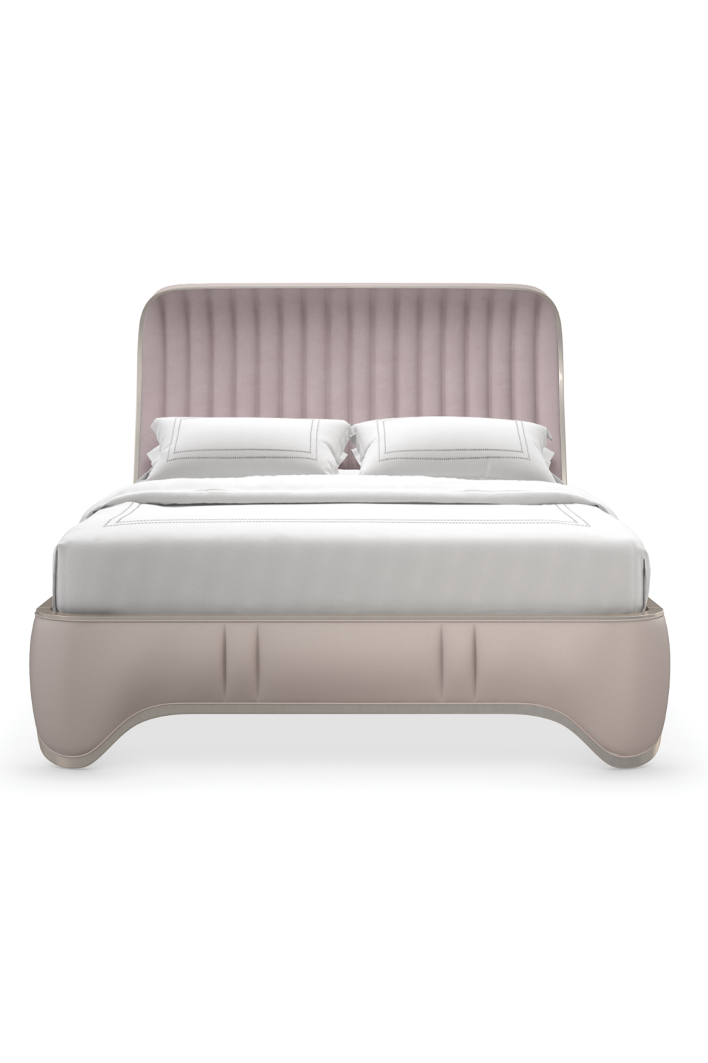 Tufted Chenille Curved Bed | Caracole The Oxford | Caracole.eu.com