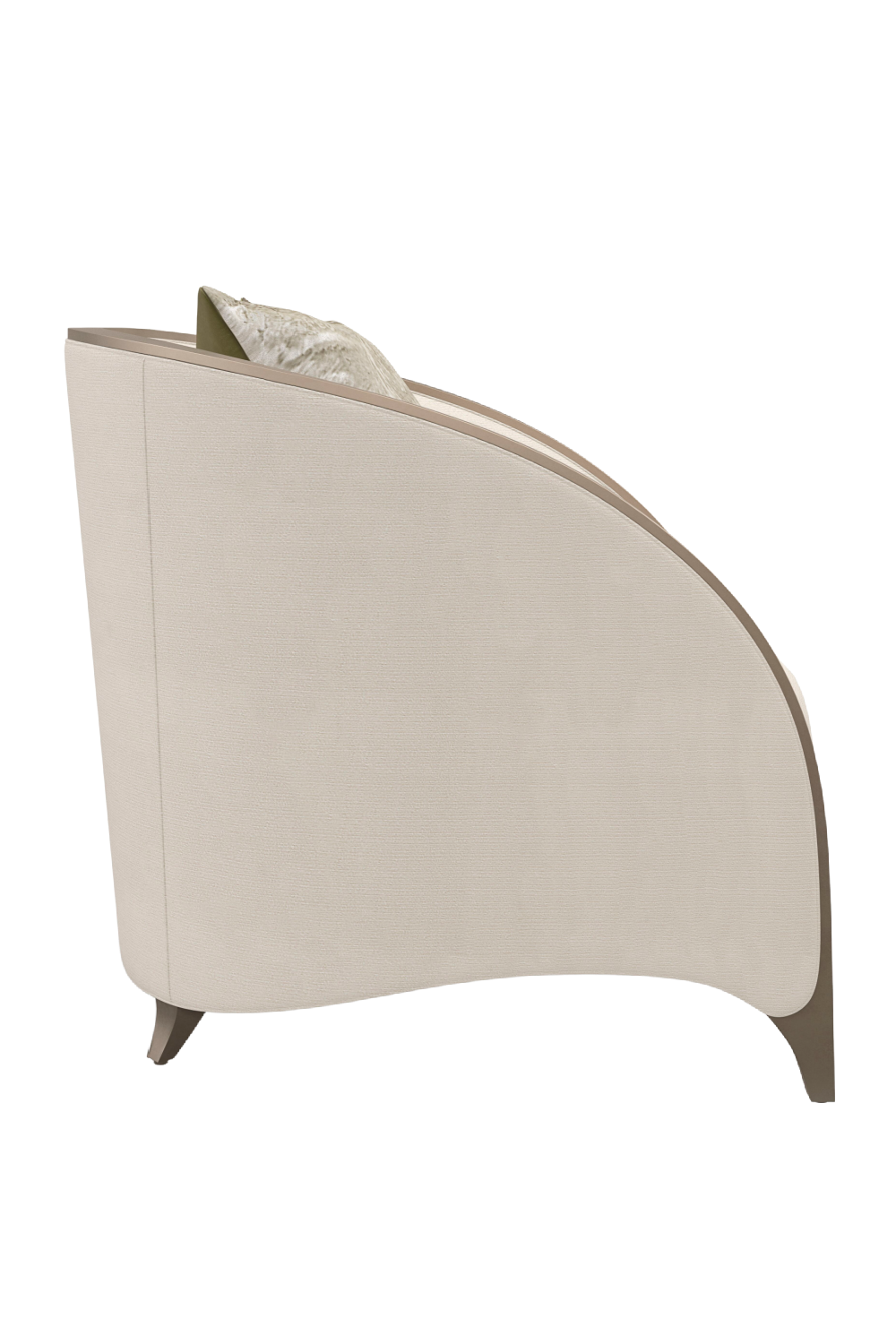 Cream Modern Barrel Chair | Caracole Valentina Matching | Caracole.eu.com