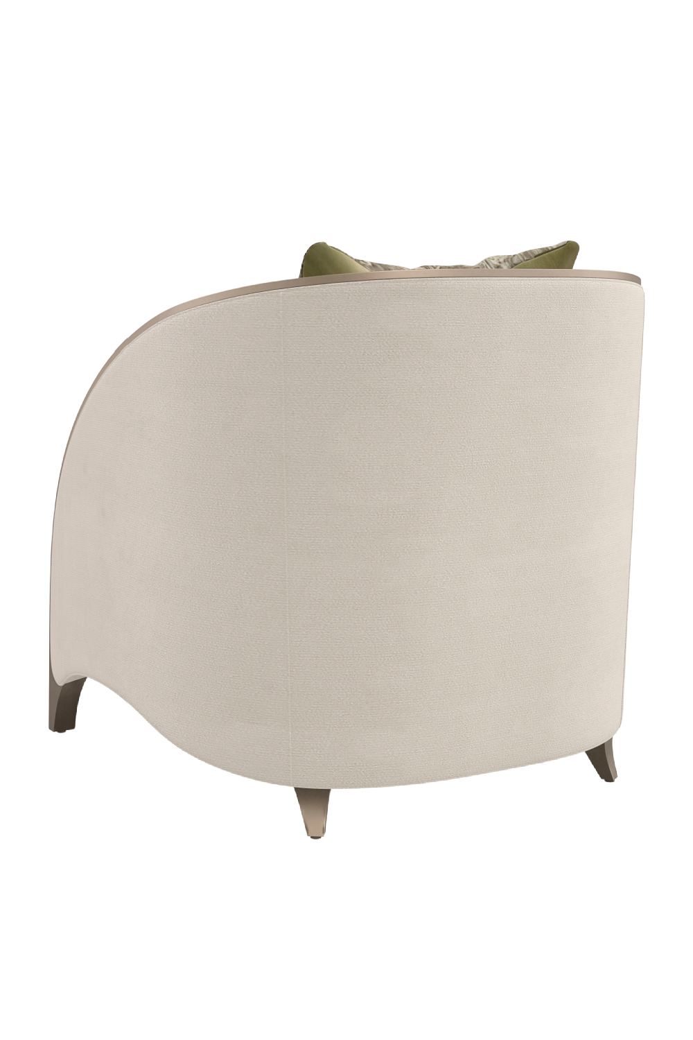Cream Modern Barrel Chair | Caracole Valentina Matching | Caracole.eu.com