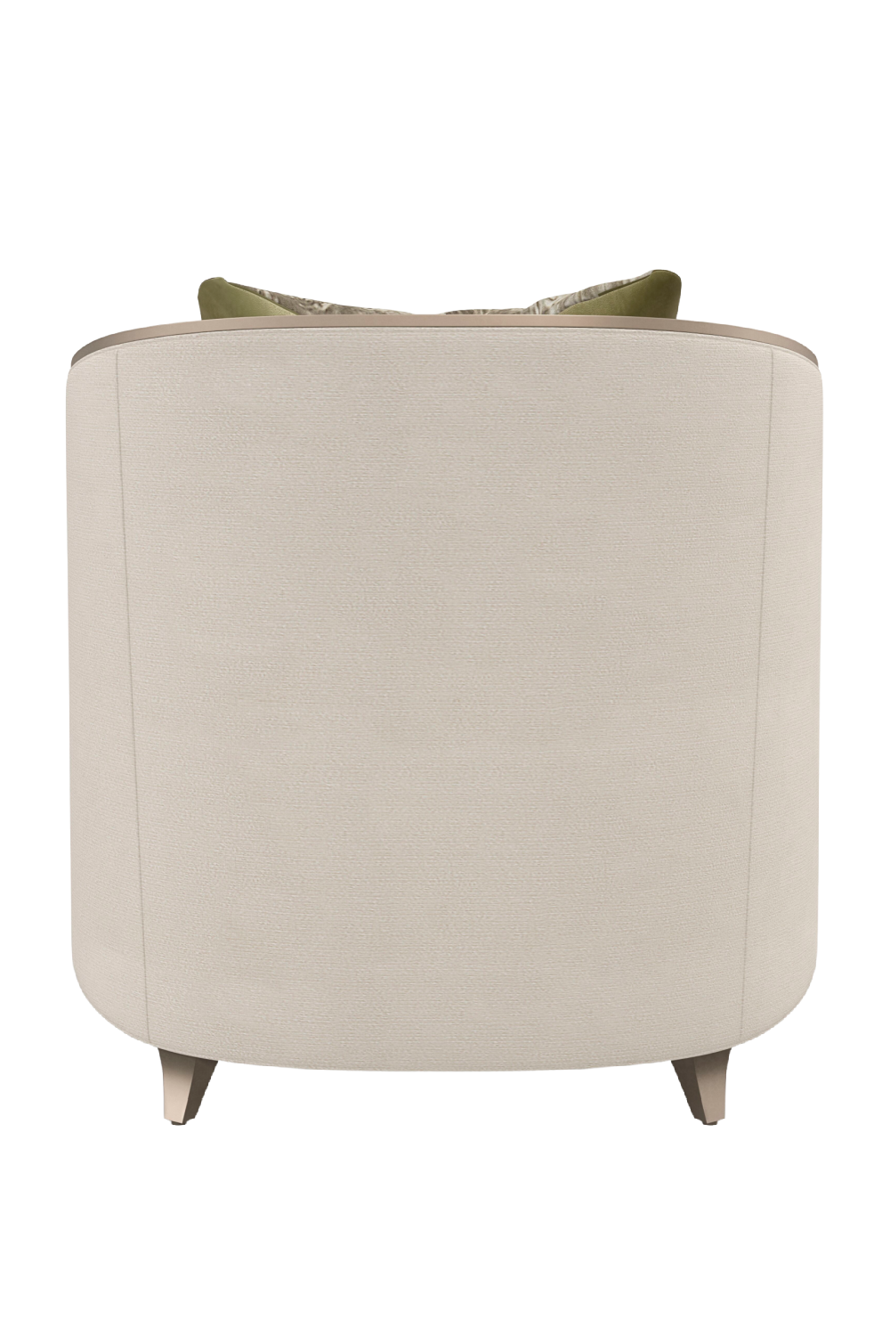 Cream Modern Barrel Chair | Caracole Valentina Matching | Caracole.eu.com