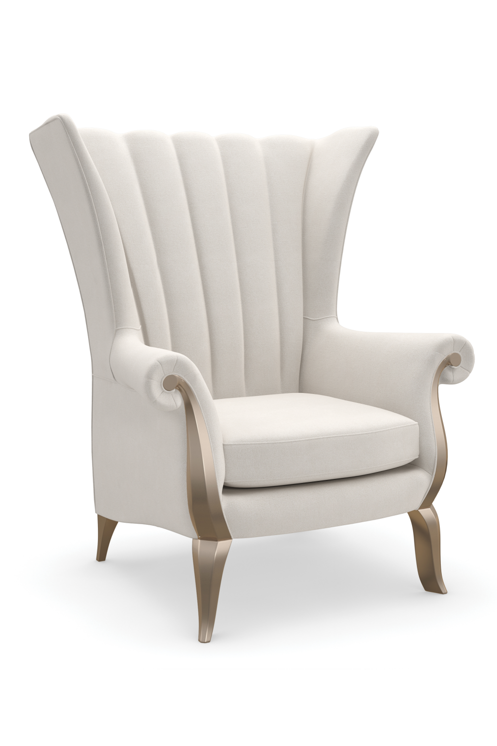 Cream Wingback Accent Chair | Caracole Valentina | Caracole.eu.com