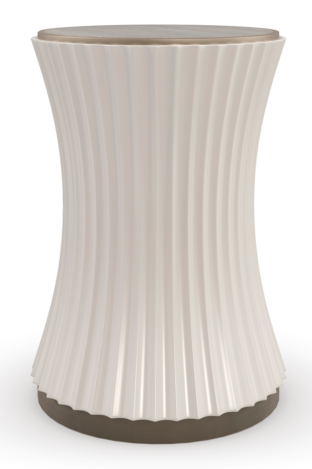 White Scalloped Accent Table | Caracole Valentina | Caracole.eu.com