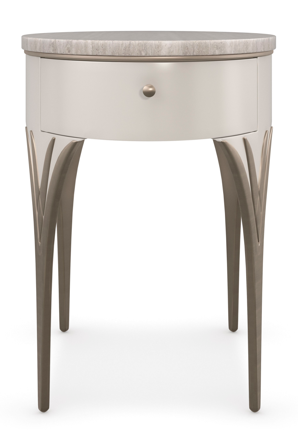 Oval Stone Side Table | Caracole Valentina | Oroa.com