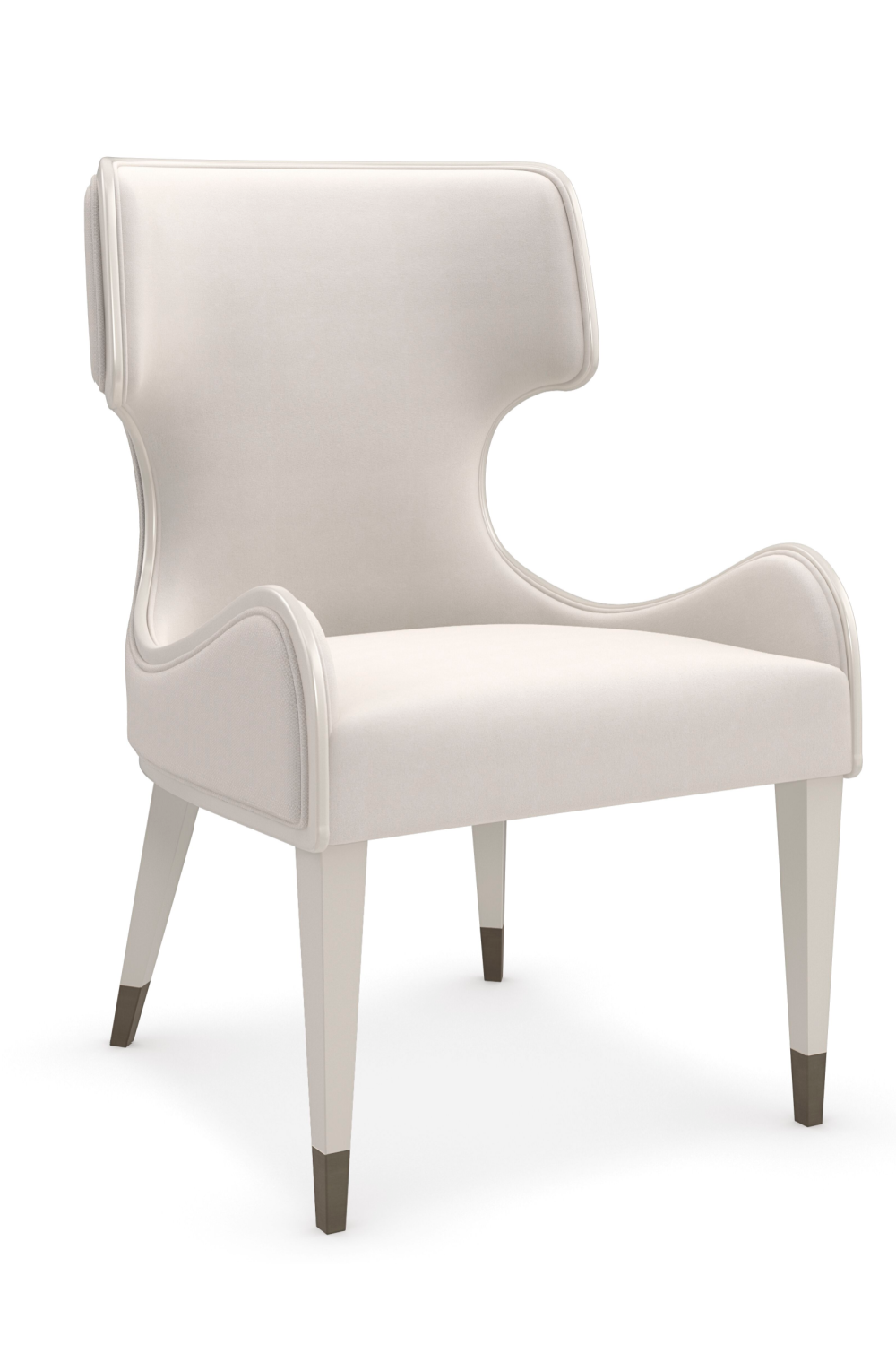 Sculptural White Modern Armchair | Caracole Valentina | Caracole.eu.com