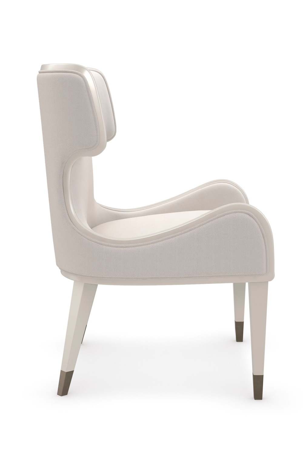 Sculptural White Modern Armchair | Caracole Valentina | Caracole.eu.com