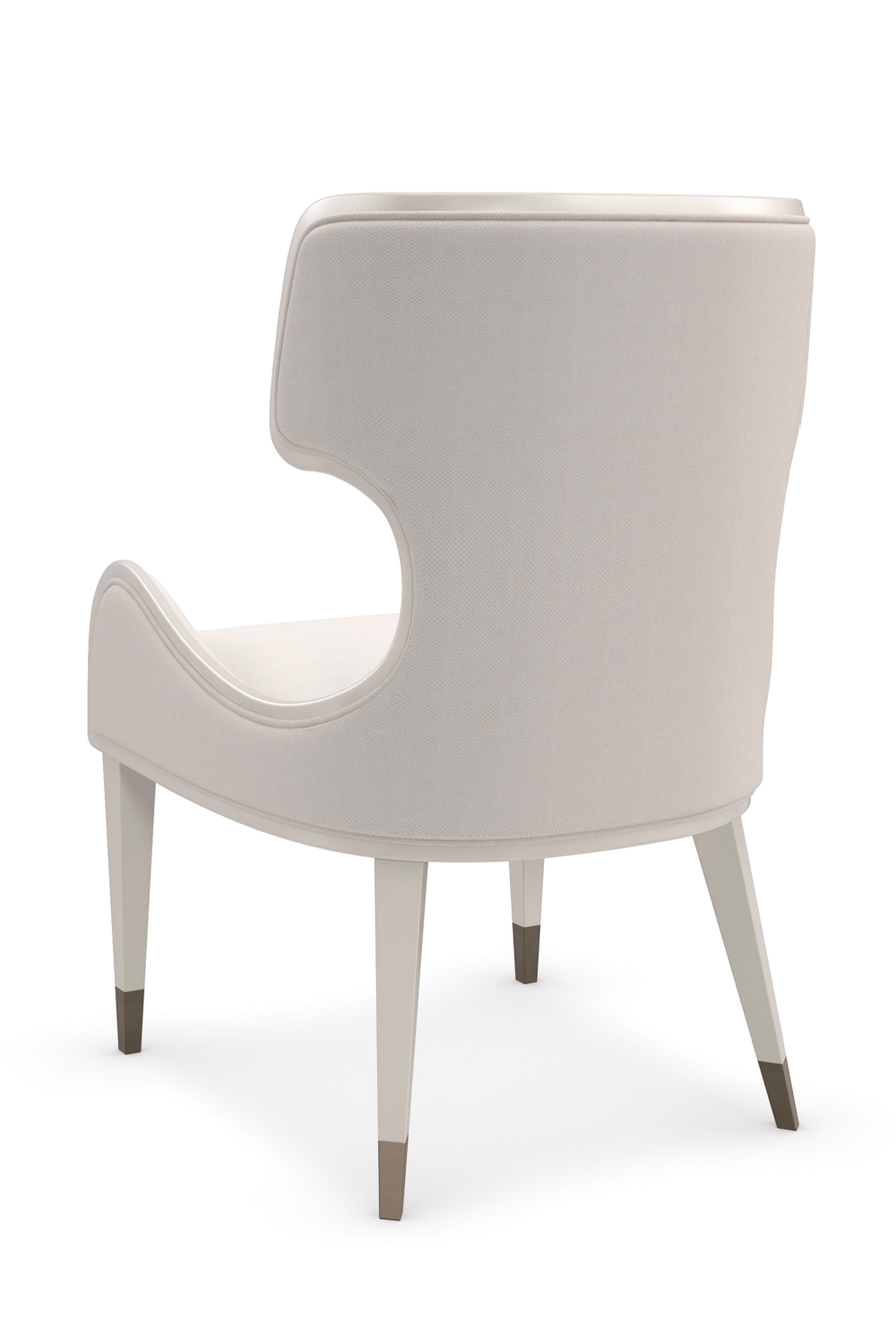 Sculptural White Modern Armchair | Caracole Valentina | Caracole.eu.com