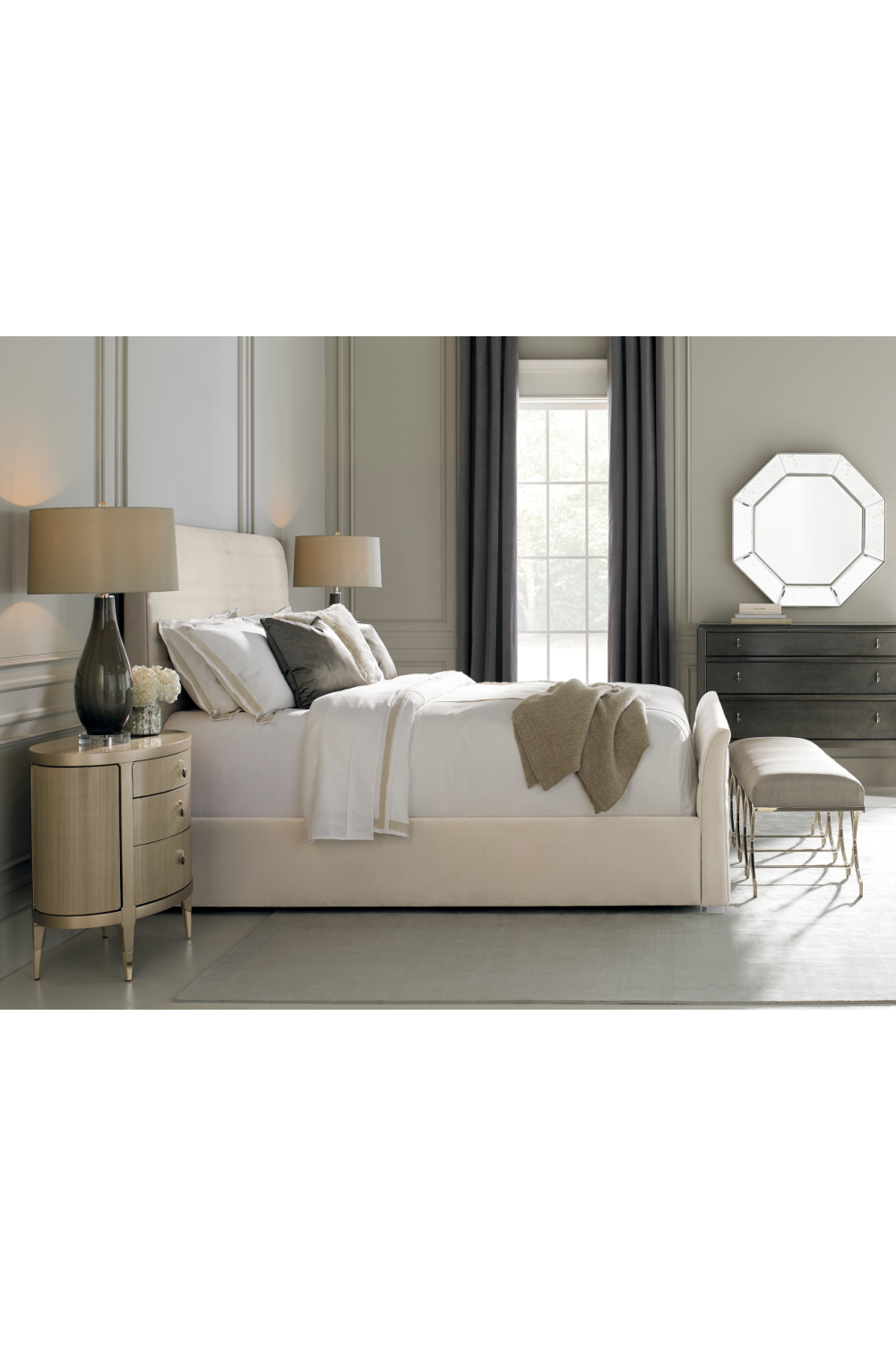 Mid-Century Modern Oval Nightstand | Caracole A Dream Come True | Oroa.com