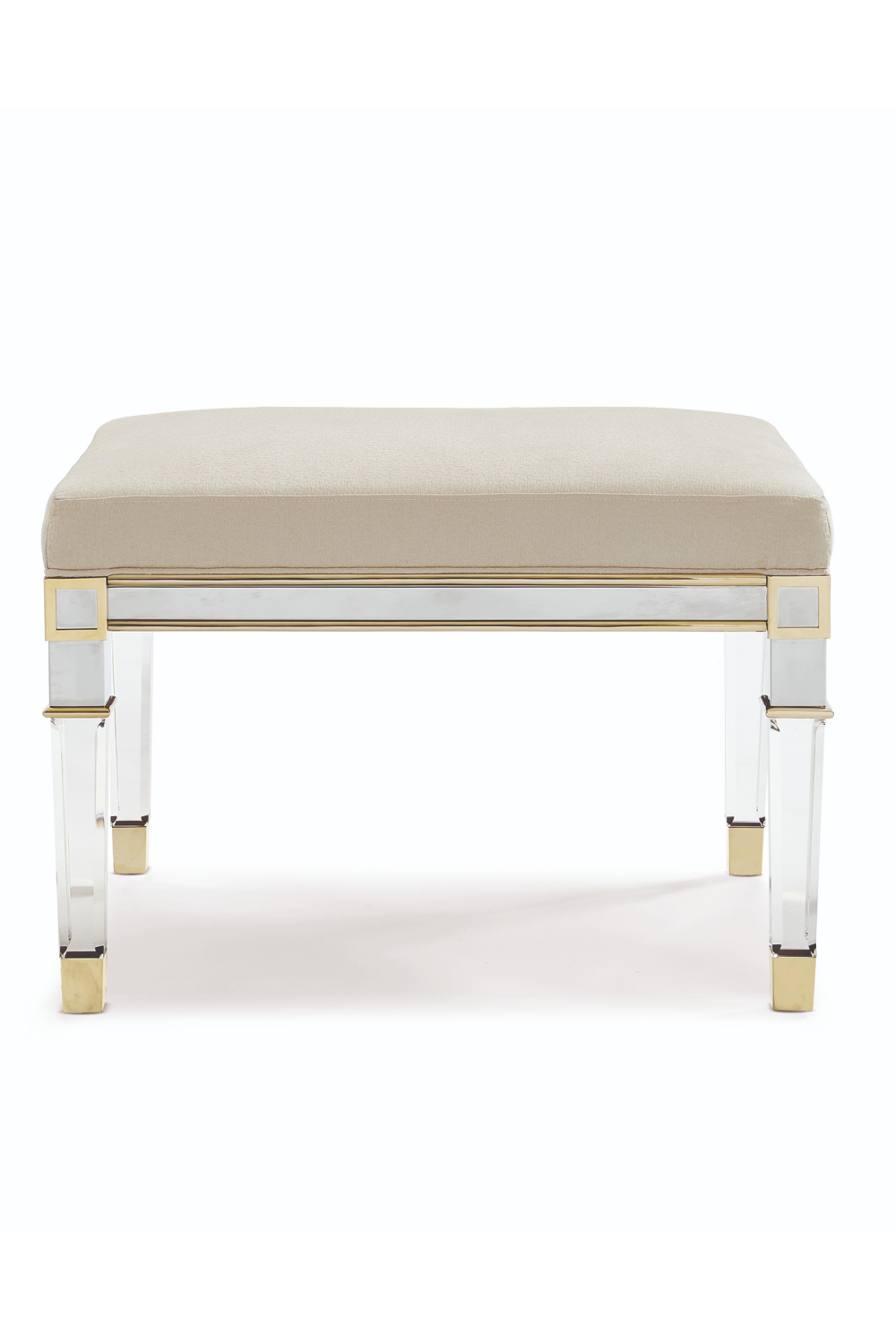 Cushioned Modern Bench | Caracole Silver And Gold | Caracole.eu.com