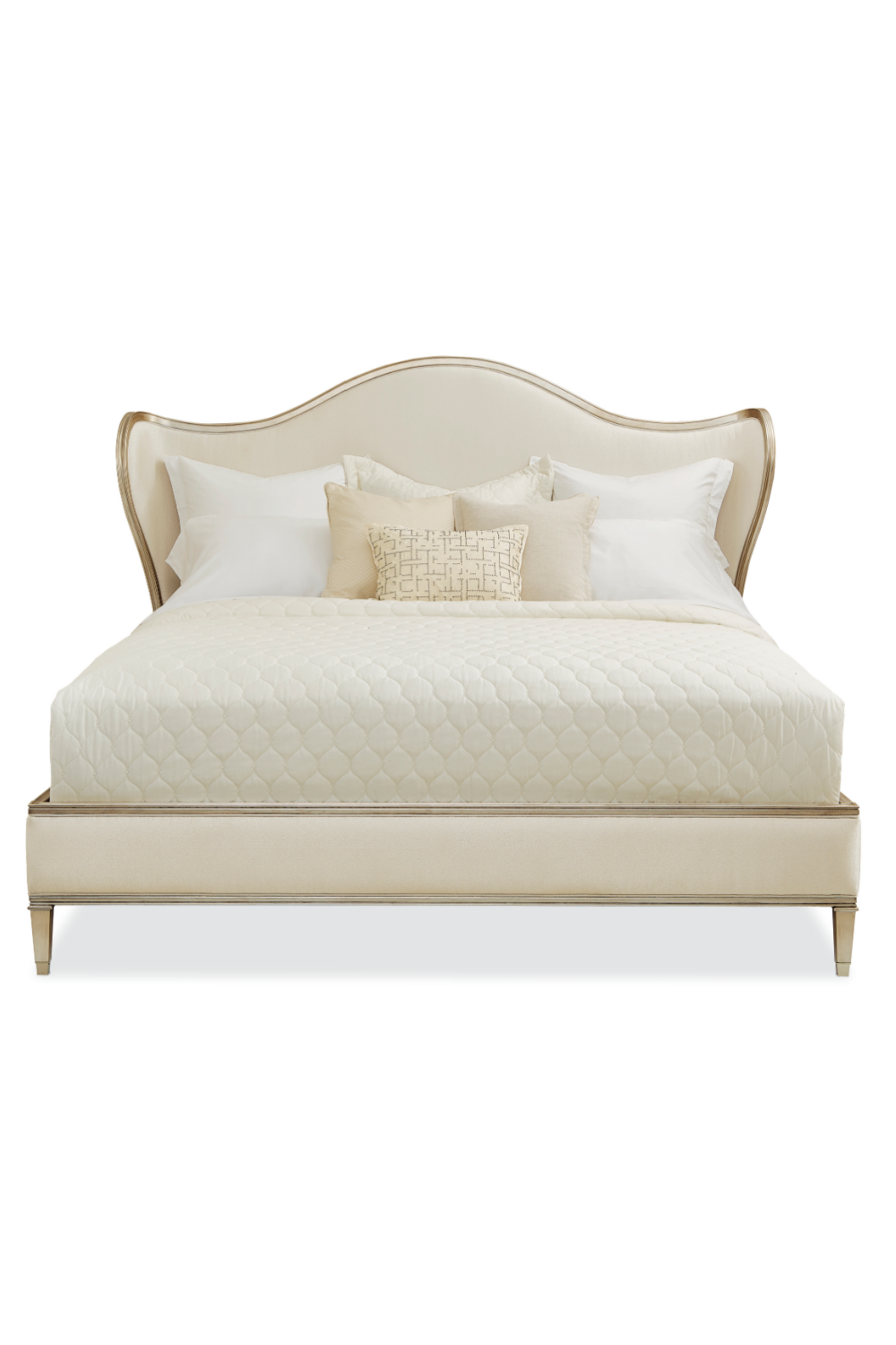 Winged Upholstered Bed | Caracole Bedtime Beauty | Caracole.eu.com