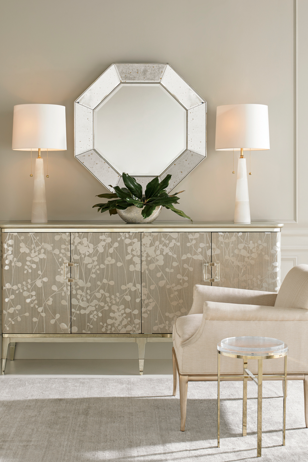 Gold Wooden Sideboard | Caracole Turn A New Leaf | Caracole.eu.com