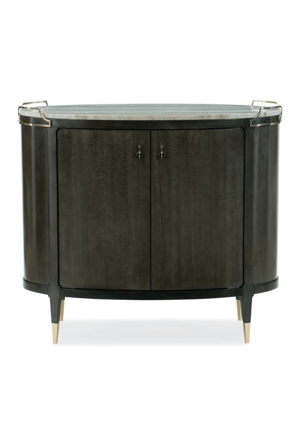 Oval Modern Bar Cabinet | Caracole Mix-ology | Caracole.eu.com