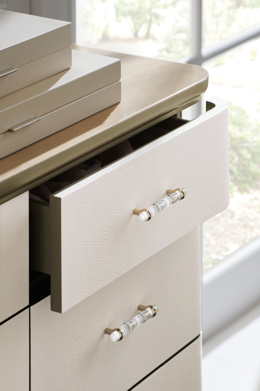 Cream Shagreen Dresser | Caracole Dreamy | Caracole.eu.com