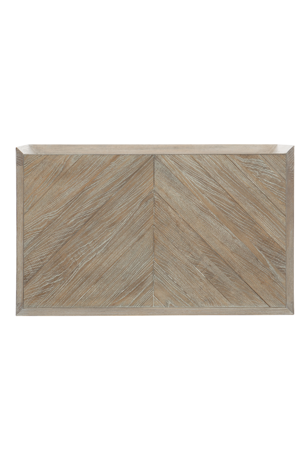 Chevron Patterned Nightstand | Caracole Crossed Purposes | Caracole.eu.com