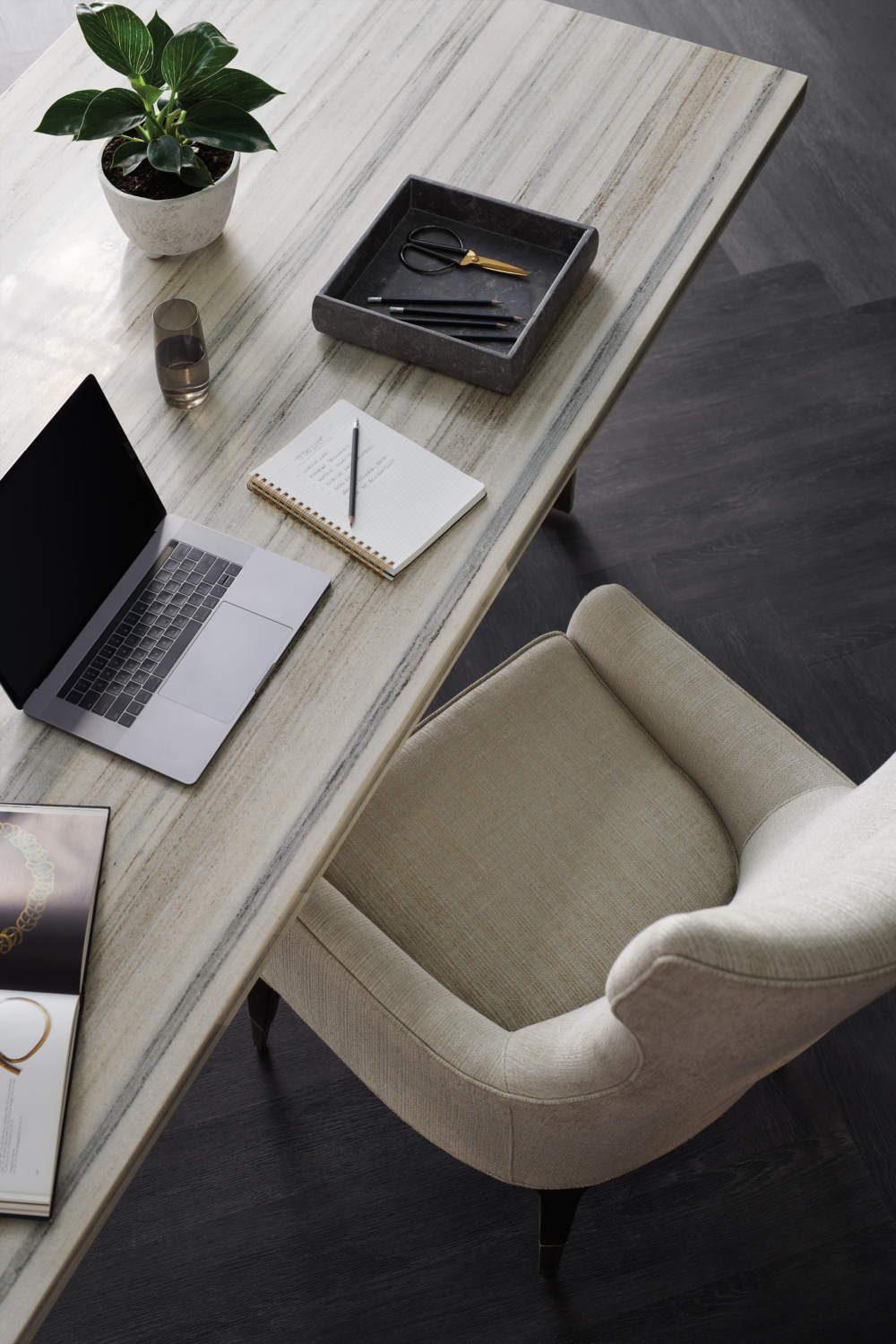 Beige Marble Dining Table | Caracole Wish You Were Here | Caracole.eu.com