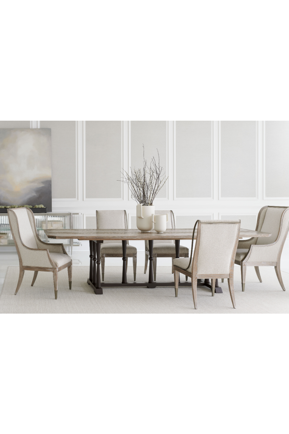 Ash Driftwood Classic Dining Table | Caracole Dinner Circuit 96 | Caracole.eu.com