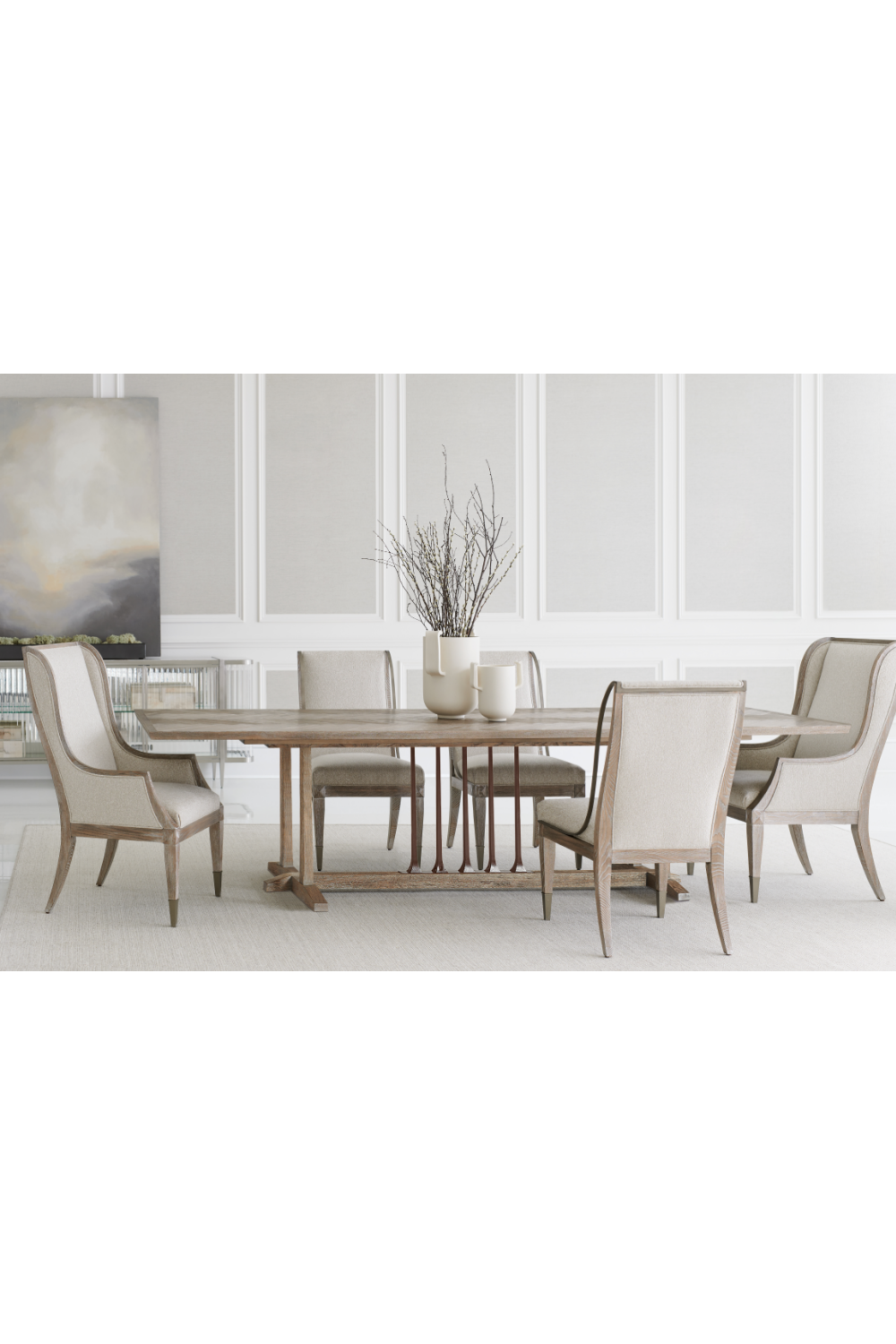 Ash Wood Side Chair | Caracole Open Arms | Caracole.eu.com