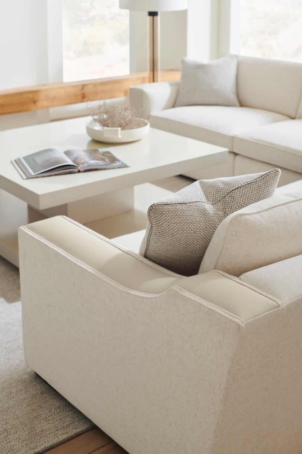Beige Geometrical Coffee Table | Caracole Cool And Classic | Caracole.eu.com