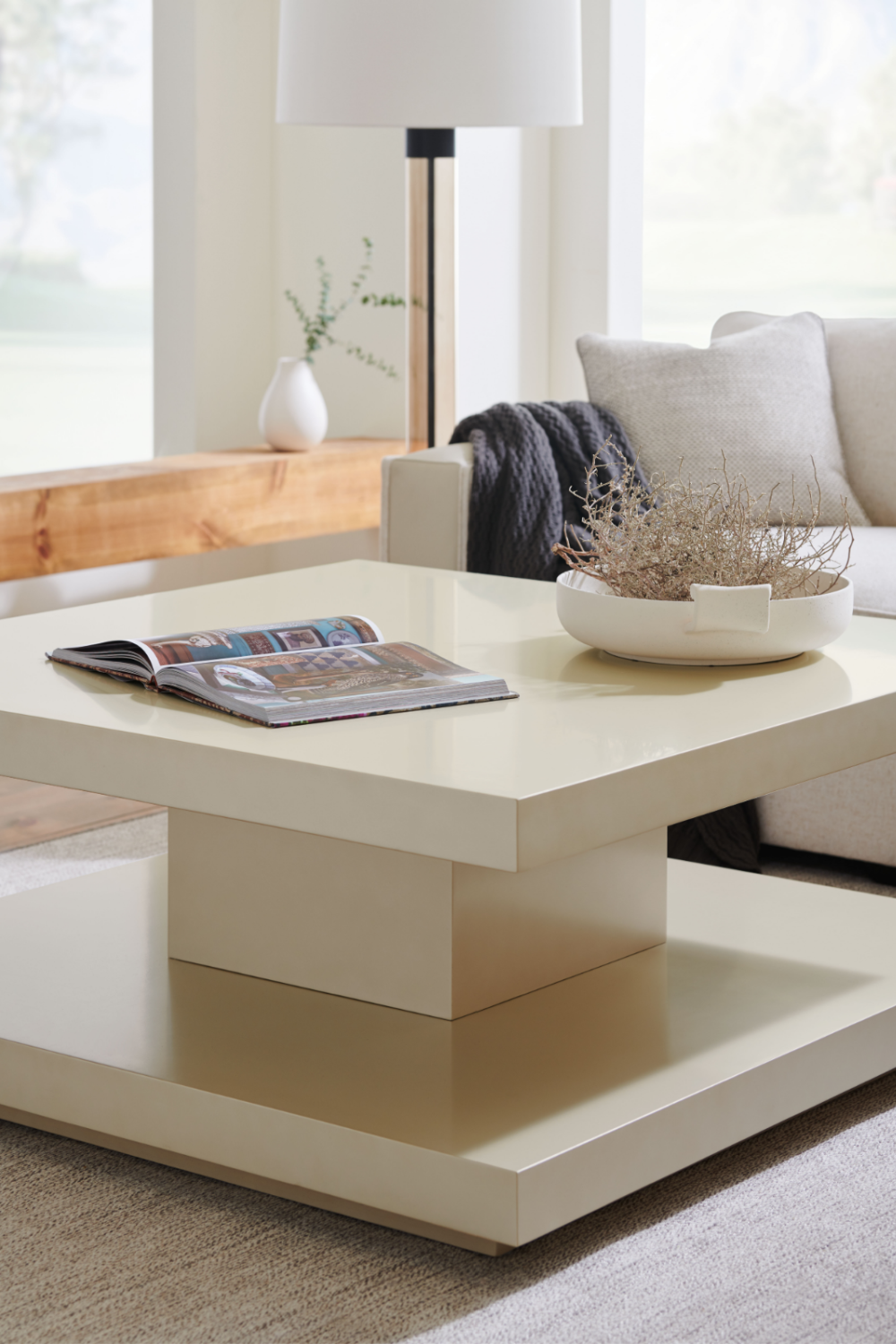 Beige Geometrical Coffee Table | Caracole Cool And Classic | Caracole.eu.com